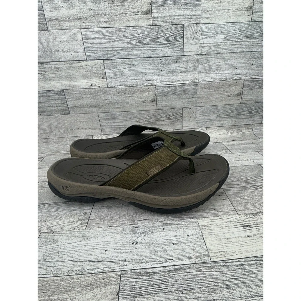 KEEN Mens Flip Flops‎ Sandals Olive Green Size 8 Water Ready Outdoor
